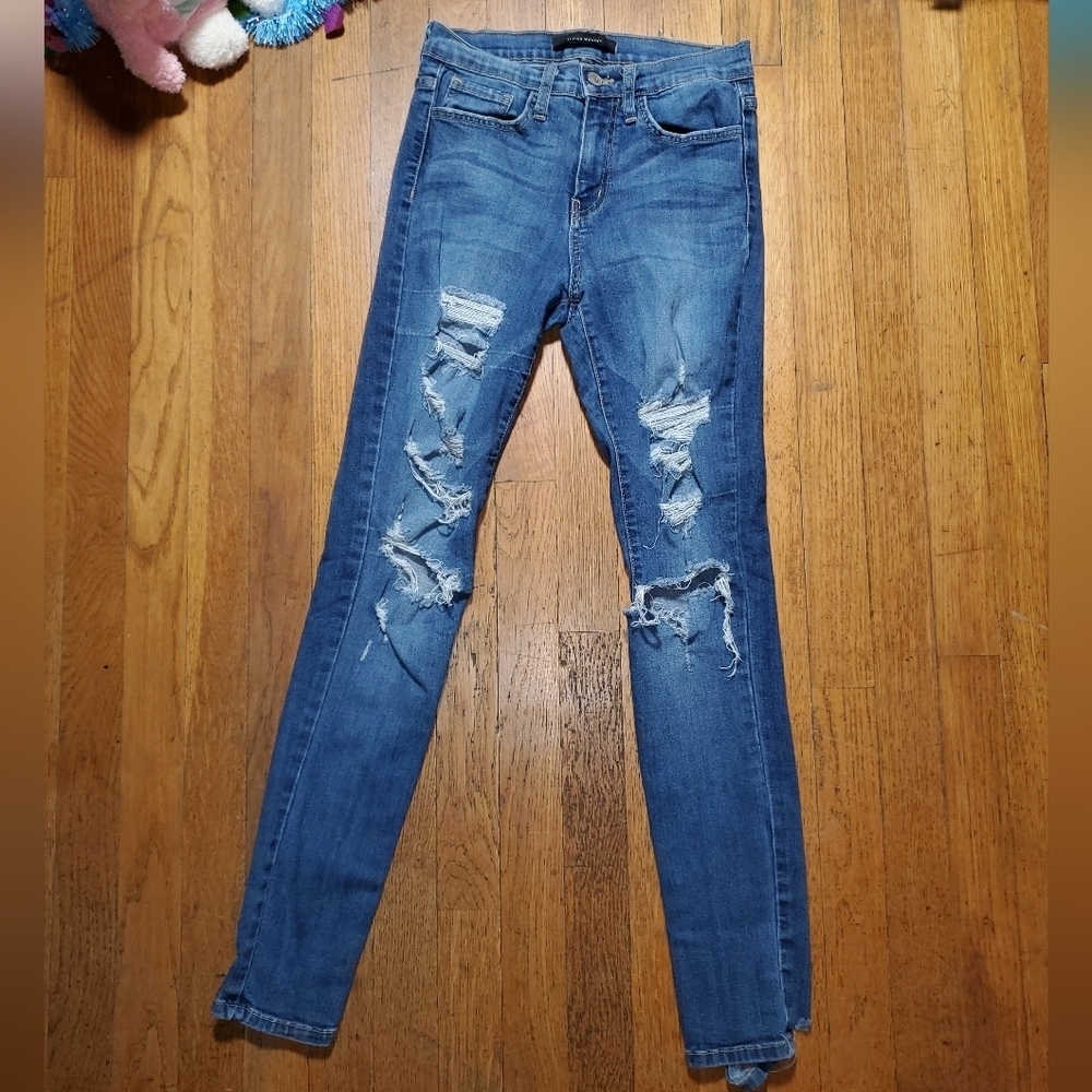 Flying Monkey Blue Skinny Jeans Distressed